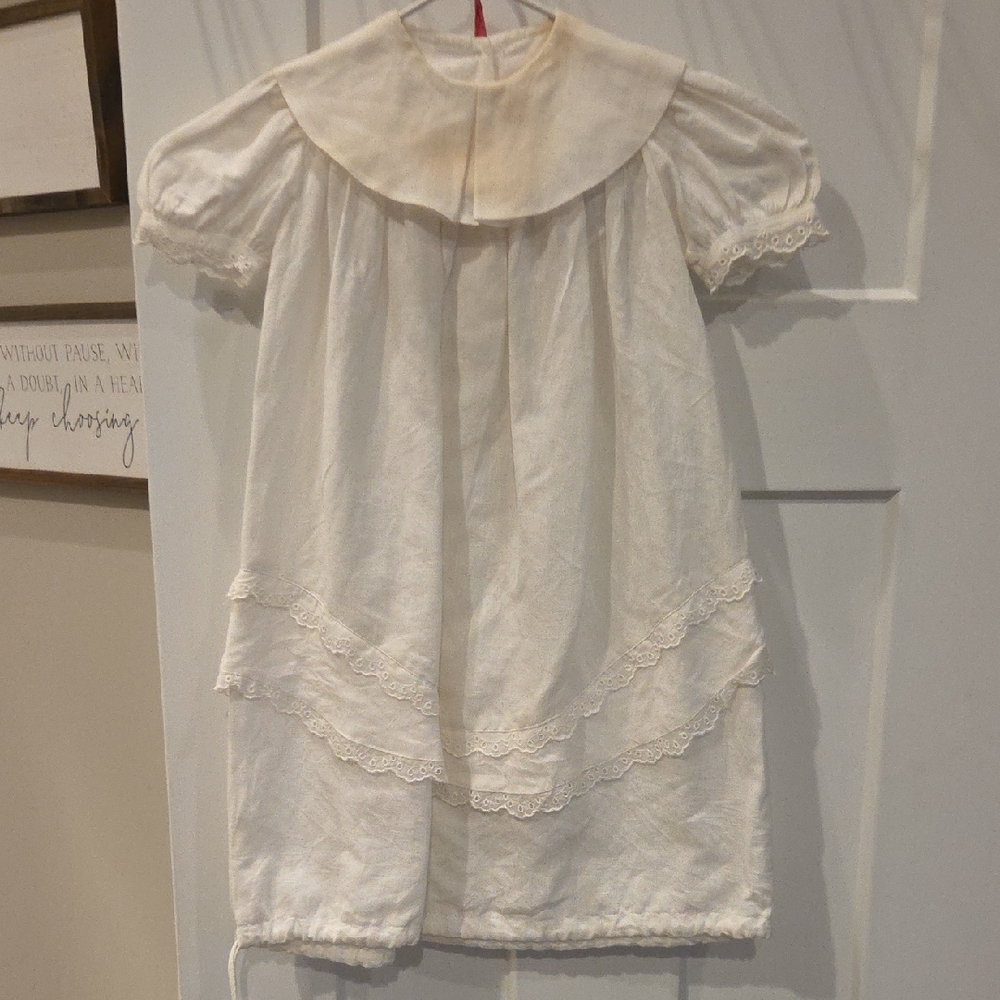 Vintage White Lace Baby Dress
